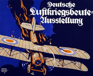 Poster Advertising the German Air War Booty Exhibition, 1918